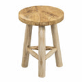 Teakholz Blumenhocker - Handgefertigter Massivholz-Ständer, Vielseitig und Pflegeleicht, Vormontiert - Ideal für Wohnbereich und Garten, 45 cm