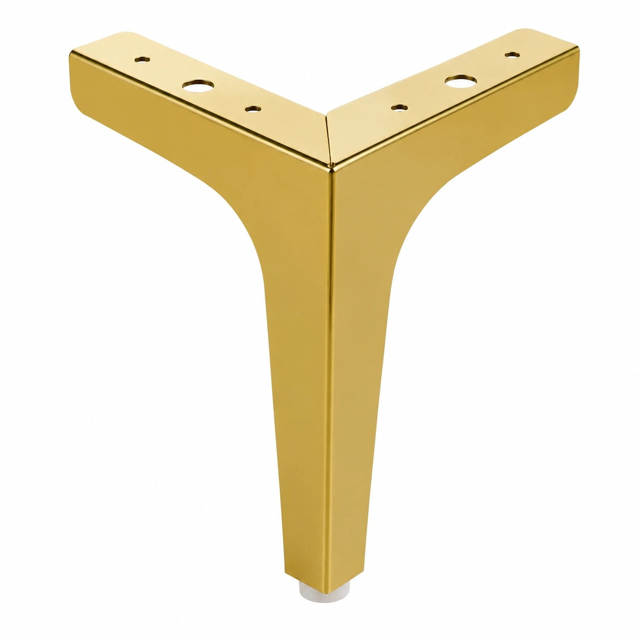 Knpwer 4er Set Metall-Möbelfüße Dreieck, 10 cm Tischbeine, Ersatzbeine für Sofa, Sessel, Schrank, Couchtisch mit Schrauben