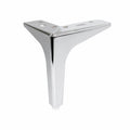 4er-Set Chrom-Metallfüße mit Schrauben, 15 cm Höhe - Elegant für Sofas und Möbel