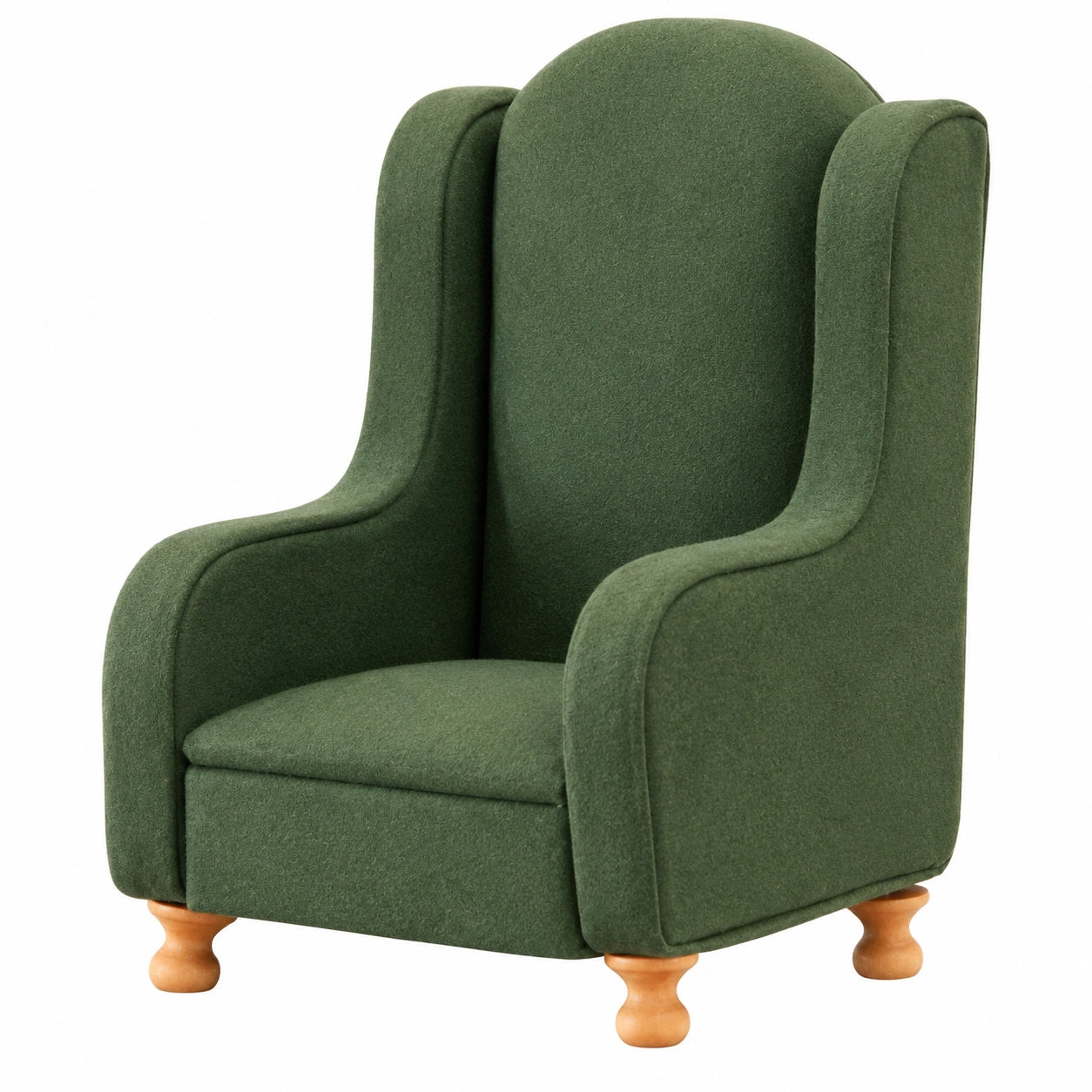 Miniatur-Sofa für Puppenhaus, 1/12 Möbel Stoff Couch, DIY Zubehör für Wohnzimmer & Schlafzimmer, Grün