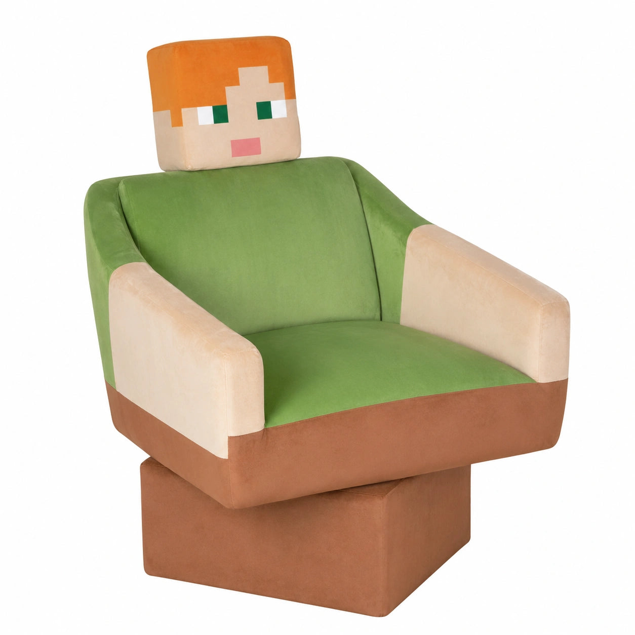 Minecraft - Bürostuhl mit Rücken- und Armlehnen, Motiv Alex, gepolstert
