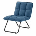 YITAHOME Klappbarer Loungesessel mit Aufbewahrung, Ohrensessel Blau, Tragkraft bis 150 kg, für Wohnzimmer und Arbeitszimmer